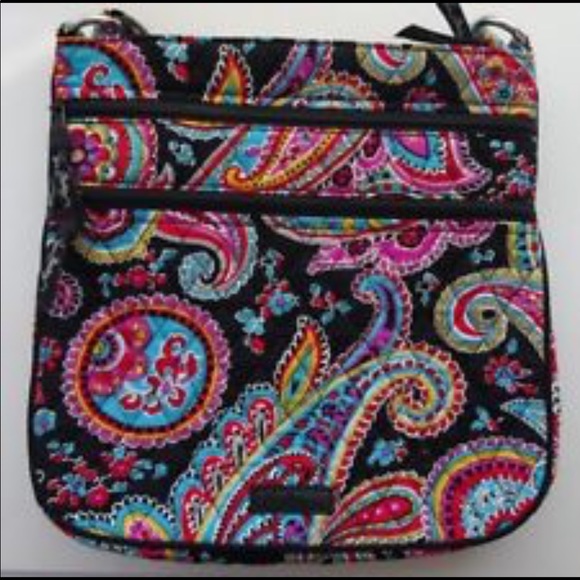 Vera Bradley Handbags - Vera Bradley Parisian Paisley Triple Zip Bag NWT
